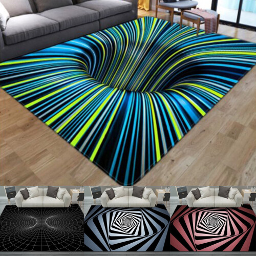 Leaveforme 3D vortex illusion rug polyester 100x150cm