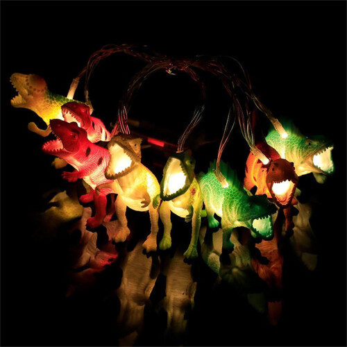 LED Dinosaur Lyskæde – Batteridrevet, 1,5m eller 2m