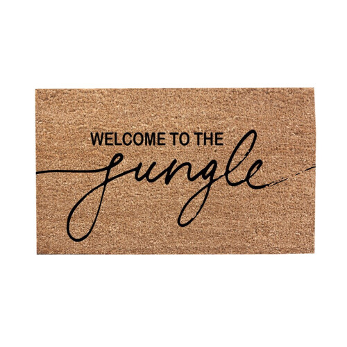 Leott Jungle Welcome Doormat Leaf Green 40x60cm