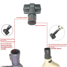 Crevice Tool Brush Long Flat Suction for NV350 NV351 NV352 NV360 NV440 NV500 Series Removable 2-in-1 Tool Brush A
