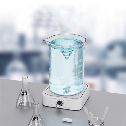 Laboratory  Magnetic Electric Stirrer Automatic with Adjustable Speed Range 200 to 2000 RPM Plastic Compact Design 2