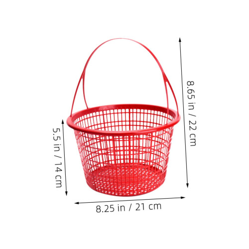 10pcs Plastic Fruit Basket Large Capacity Easy to Clean Storage for Strawberries Blueberries Cherries 1