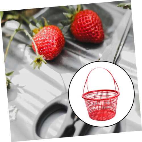 10pcs Plastic Fruit Basket Large Capacity Easy to Clean Storage for Strawberries Blueberries Cherries 2