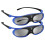 4Pcs Active Shutter Eyewear DLP-Link 3D Glasses USB Rechargeable for DLP LINK Projectors for  W1070 W700 Project 2