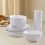 Plastic Wheat Straw Dinnerware Set 16-Pc for 4 4