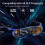 4Pcs Active Shutter Eyewear DLP-Link 3D Glasses USB Rechargeable for DLP LINK Projectors for  W1070 W700 Project 3