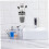 Wall Mounted Toothbrush Holder with Cup Cover, Marble Bathroom Organizer for Multi Brush Storage 5