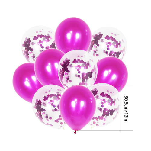 Balão de confete com lantejoulas Giyblacko, 12 polegadas, 20 unidades 2