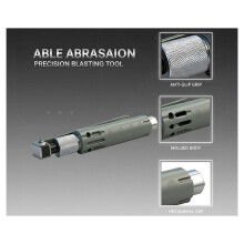 Sandblasting Kit with 4 Ceramic Nozzles Portable Sandblasting Spring Trigger Anti-Slip Grip, Spot Sandblaster