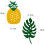 Hawaii Palm Tree Ananas Ballongset 40 cm 4