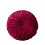 Round Velvet Throw Pillow Solid Color 16 Inch 1