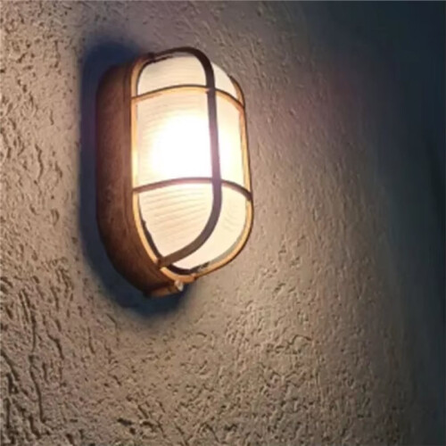 Retro Moisture Explosion-Proof Outdoor Wall Light Vintage Waterproof E27 Ceiling Lamp Porch Lighting 1