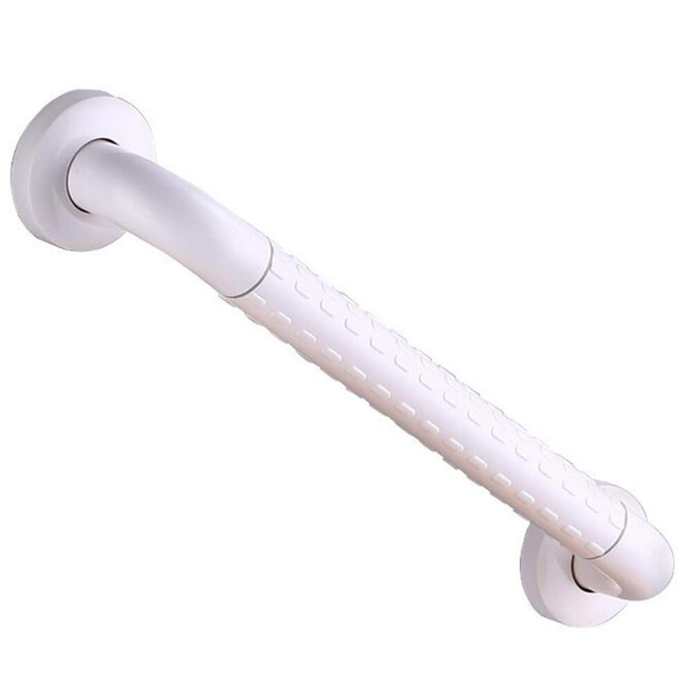 White Bathroom Grab Bar Stainless Steel Handrail 50Cm Antislip Safety Support For Elderly And Handicap