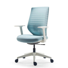 Ergonomic Mesh Office Chair with Lumbar Support, Adjustable Height Swivel Desk Chair for Home Study, Blue