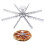 Gear Pizza Cutter - Alloy Guideline Portion Divider for Even , 6, 8, 10 Options 8 4