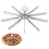Gear Pizza Cutter - Alloy Guideline Portion Divider for Even , 6, 8, 10 Options 8 6