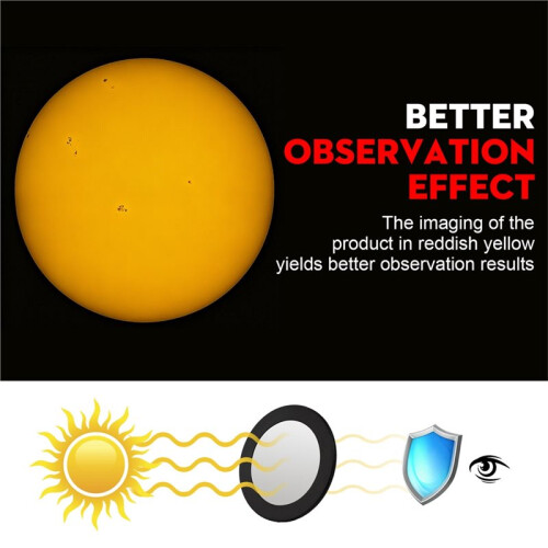 50.2mm Solar Filter Cover for Seestar S50 Telescope for Safe Sun Viewing 1