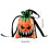 Halloween candy bags pumpkin pattern drawstring reusable 3
