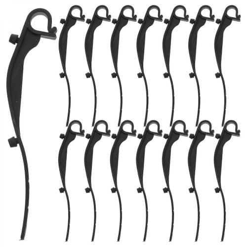 50pcs Gutter Mesh Clips: Plastic Mesh Gutter Guard Clips - Black Windproof Fixing Hooks Fasteners For Roof Drainage Maintenance Leaf Gu 2