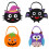 Halloween candy bucket felt 7 inch 4