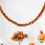 Halloween glittergirlander, oransje og lilla, 2 m 5