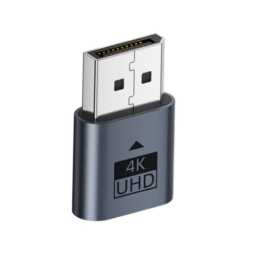 4K UHD DP Dummy Plug &  1080P 60Hz Virtual Display Emulator Indicator Light Fake Load DP  Adapter 1