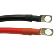 Battery Cable 6AWG 20 Inch Battery Power Inverter Cables Set with 3/8" Lugs Terminals