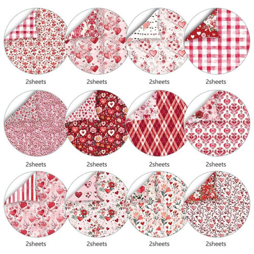 Scrapbook Paper 12x12 Inch Double-Sided Decorative Sheets for Crafting, 24 Designs 1