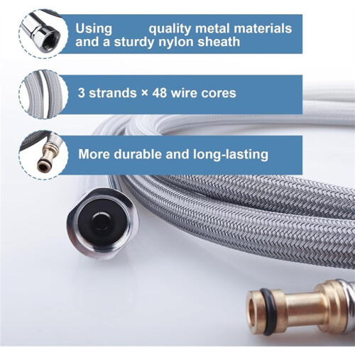 Pull Down Hose Kit 150259 Replace for Moen Kitchen Faucet Part 187108 150259 159560, 68" Quick Connect Hose 1
