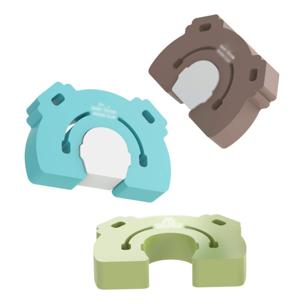 EVA Foam Door Stopper Set 3PCS for Child Finger Safety, Noise Reduction Cushion and Wall Protection
