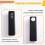 Ear-Hanging Headlamp  Phone Control LED  Light with 3 Lighting Mode,Hands-Free Headlamp for Camping Running 5