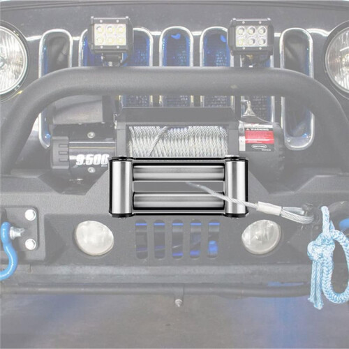 6" (152MM) Winch Roller Fairlead Cable Guide Fit 4000-5500 LBS UTV Winches 1