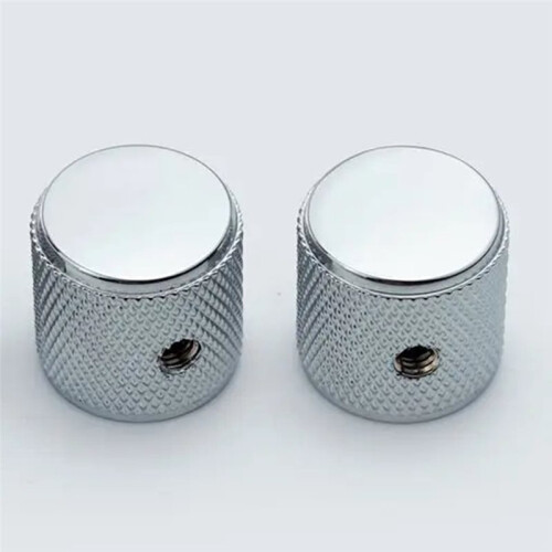 Chrome Guitar Knobs for FD TL Style Electric Guitar or Bass, 6mm Inner Diameter 2
