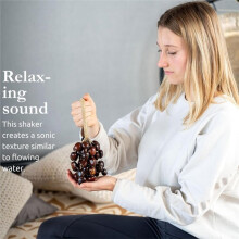 Schüttler-Percussion-Instrument Aus 4 X 10 Natürlichen Nussschalen für Meditation, ASMR, Klangtherapie und Yoga