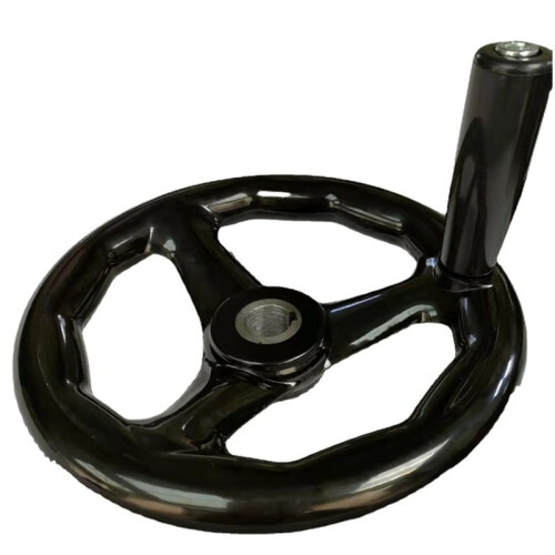 12x100mm Black 3 Spoke Hand Wheel for Lathe and Milling Machine 2