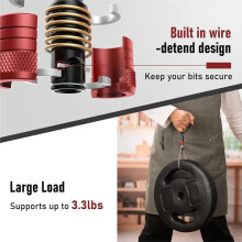 Non-Slip Bit Holder Key Chain 6pc, Drill Bit Holder for 1/4" Hex Shank Bits, Bit Holders for Impact Driver Drill