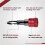 Non-Slip Bit Holder Key Chain 6pc, Drill Bit Holder for 1/4" Hex Shank Bits, Bit Holders for Impact Driver Drill 5
