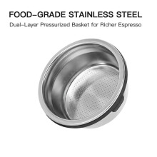 Double Cup Filter Basket for Luxe ES601 ES701, Coffee Pressurized Porous Filter, Portafilter Basket Coffee Filter
