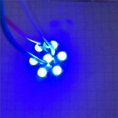10PCS WS2812B 5050 RGB LED Ring Lamp with Integrated Drivers 7-Bit Single-Wire Control for  Raspberry Pi 2