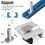 4 Pcs T-Track Stop Block Kit for Woodworking Silver Short Stop with Knobs Sanding and Routing 7