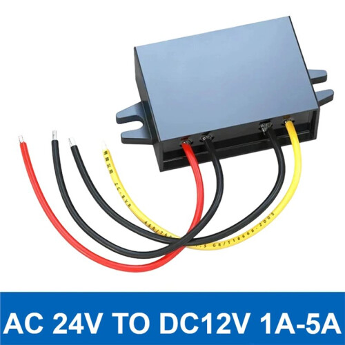 24VAC to 12VDC Converter 1A - Efficient Voltage Regulation for CCTV C 2