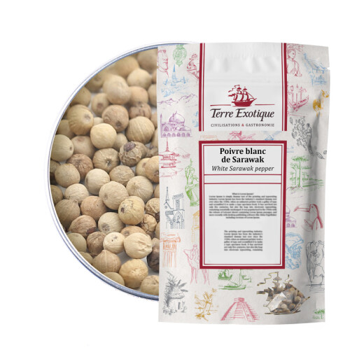 Terre Exotique Witte Sarawak Peper 1kg