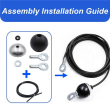 5mm Cable Hardware Kit for Gym Pulley Stoppers, Eyelets & Connectors for DIY Fitness Cable Repair