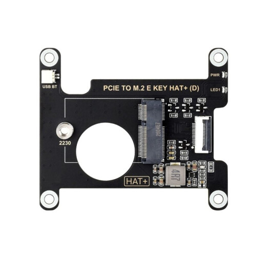 For Raspberry Pi 5 PCIE to M.2 E KEY HAT+ PCIe Adapter Card for A/E KEY E KEY Wireless Network Card 2