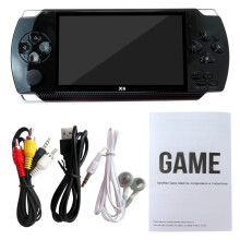 Retro Handheld Game Console with 10000 Builtin Games, 4.3' Color Display, 8GB 128Bit Portable Player (Black)