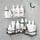 Bathroom Shower Shelf Rustproof Corner Organizer with Suction Cup Mount, No Drilling Storage Rack AA 4
