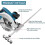 Professional Circular Saw Guide Rail for PrecisionCutting - Adjustable Stainless Steel Caliper for Circular Saws 6