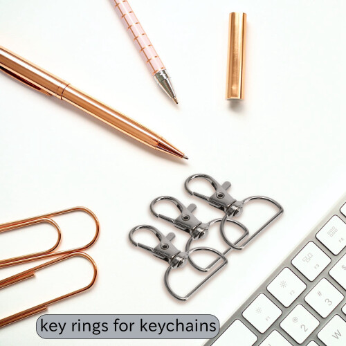 30 Pieces Twist Locks Lanyard Snap Hooks, Premium Keychain Clip Hook Snap Hook Clasp for Keychain Sewing Projects