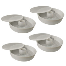 4 Pack Bee Feeder Hive Round Feeder for Hives Easy Bee Feeding Quick Refill Design