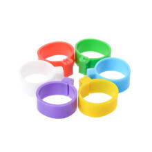 100 Pcs 16mm Poultry Leg Bands Durable Plastic Chicken Leg Rings for Easy Bird Identification Ducks Chicks